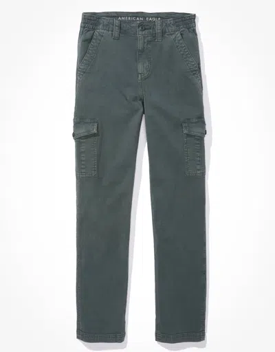 American Eagle Outfitters Ae Stretch Cargo Straight Pant In Blue