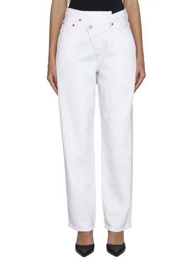 Shop Agolde Jeans In Milkshake White