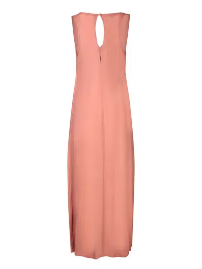 Forte Forte Powder Pink Georgette Long Dress In Pink
