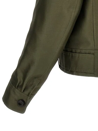 Shop Tom Ford 'battle' Jacket In Green