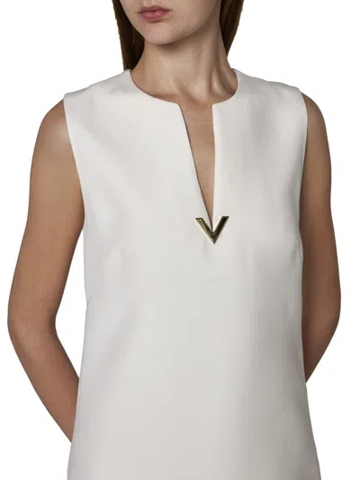 Shop Valentino Garavani Dresses In Beige