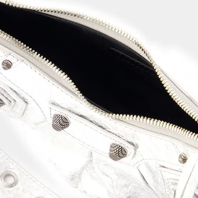 Balenciaga Heart Mirror Shoulder Bag In Silver