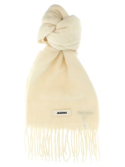 Shop Jacquemus L Scarves, Foulards In White