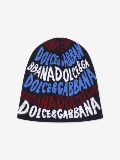 Dolce & Gabbana Logo-jacquard Beanie Hat In Multicoloured
