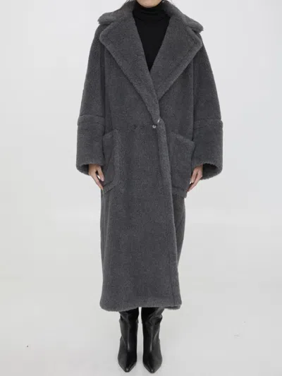 Shop Max Mara Kadiak Coat In Grey