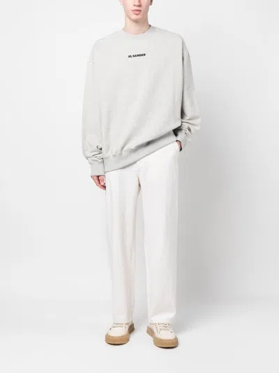 Shop Jil Sander Sweatshirt In Grey