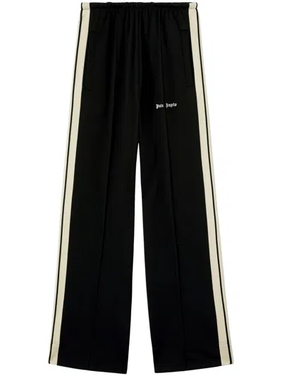 Shop Palm Angels Classic Logo-embroidered Wide-leg Track Pants In Multicolor