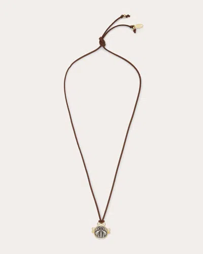 Ramy Brook Delilah Suede Pendant Necklace In Black