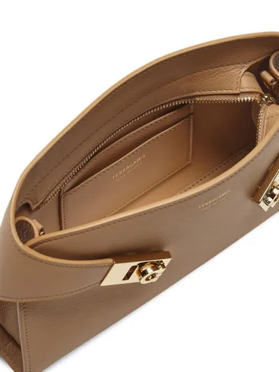 Shop Ferragamo Bags In Light Camel