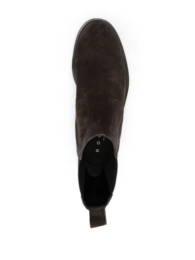 Hogan H673 Chelsea Boots In Brown