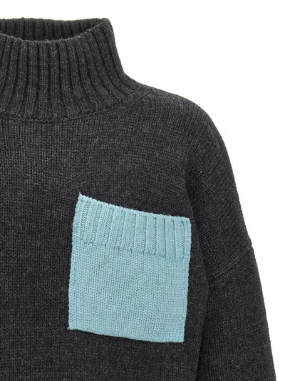 Shop Jw Anderson 'patch Pocket' Sweater In Multicolor