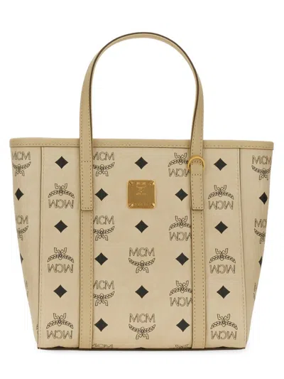 Mcm Mini Tony Printed Canvas Tote Bag In Printed