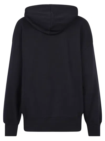 Msgm Logo-print Drawstring Hoodie In Black