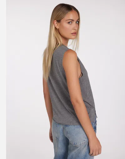 Lauren Moshi Kinzington Love Collage In Heather Grey