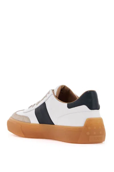 Shop Tod's Leather Sneakers For Everyday In White