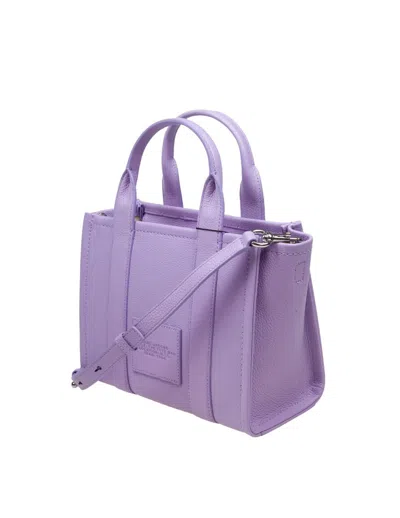 Shop Marc Jacobs Leather Handbag In Wisteria