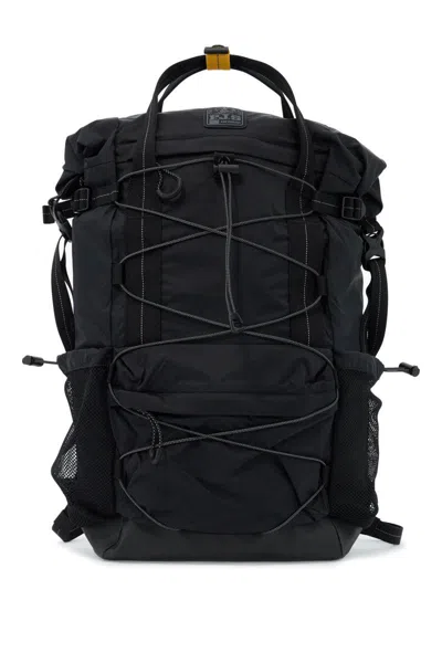 Shop Parajumpers Nylon Roll-up Backpack For In Black