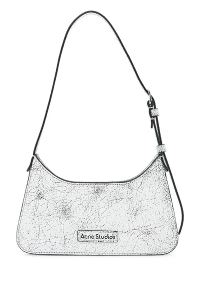 Shop Acne Studios Small Micro Platform Shoulder Bag In White