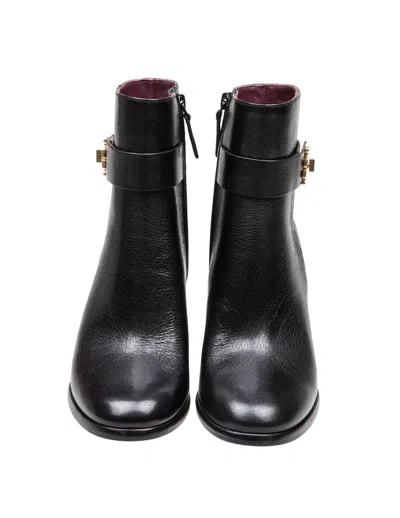 Shop Tory Burch Leather Ankle Boot In Black