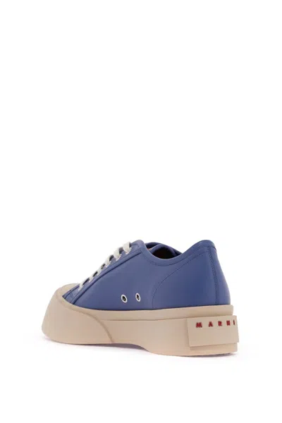 Marni Leather Pablo Sneakers In Blue