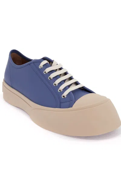 Marni Leather Pablo Sneakers In Blue