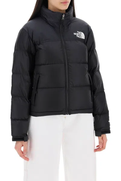 Shop The North Face Ripstop Nylon Nuptse Cropped Down Jacket In Black