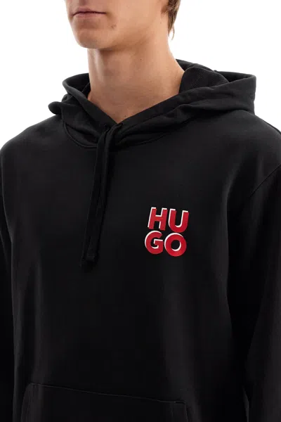 Shop Hugo Sweatshirt With Hood In Black