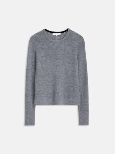 Alex Mill Ava Crewneck Sweater In Extra Fine Merino In Heather Grey