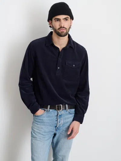 Alex Mill Carter Popover Shirt In Fine Wale Corduroy In Navy