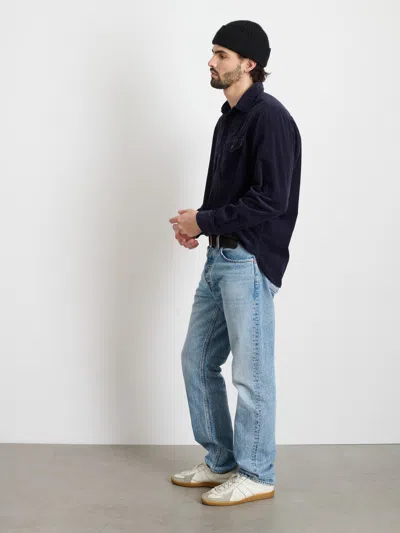 Alex Mill Carter Popover Shirt In Fine Wale Corduroy In Navy