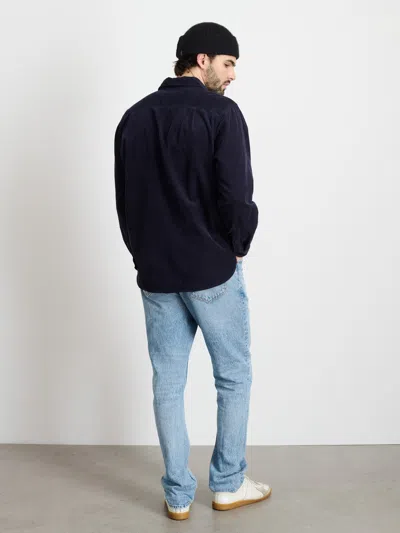 Alex Mill Carter Popover Shirt In Fine Wale Corduroy In Navy