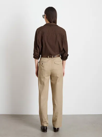 Alex Mill Keaton Double Pleat Pant In Twill In Coriander