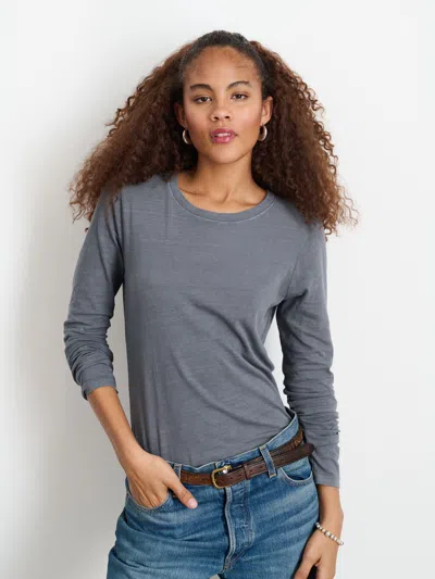 Alex Mill Long-sleeve Prospect Tee In Charcoal