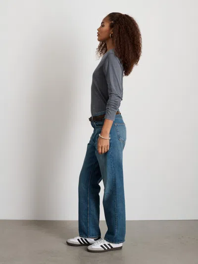 Alex Mill Long-sleeve Prospect Tee In Charcoal