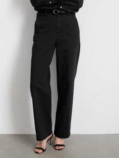 Alex Mill Marci Trouser In Twill In Washed Black