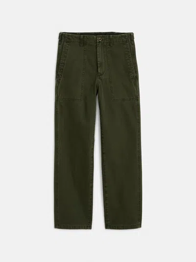 Alex Mill Neil Pant In Herringbone In Military Olive