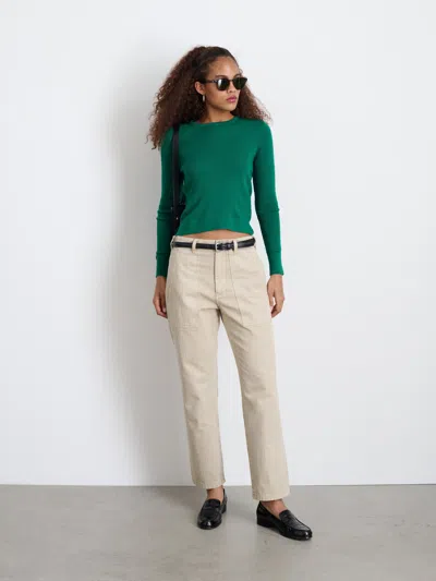 Alex Mill Neil Pant In Herringbone In Putty