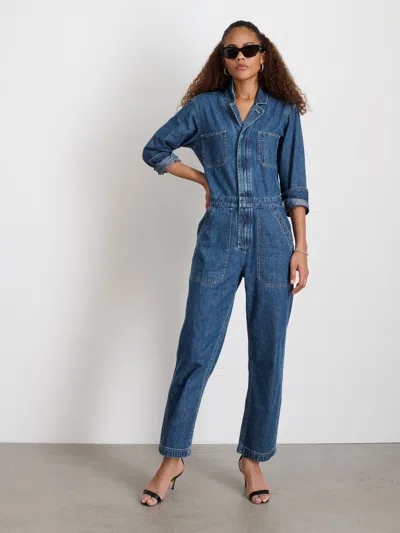 Alex Mill Shoreditch Jumpsuit In Denim In Oslo Medium Wash