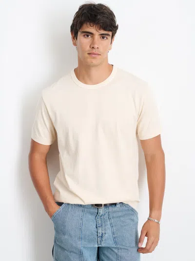Alex Mill Standard T-shirt In Slub Cotton In Almond Milk