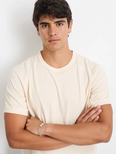 Alex Mill Standard T-shirt In Slub Cotton In Almond Milk