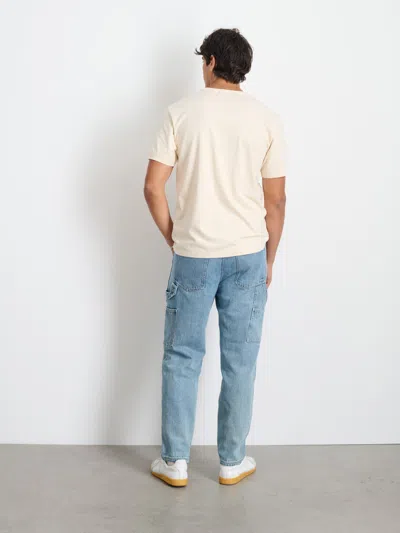 Alex Mill Standard T-shirt In Slub Cotton In Almond Milk