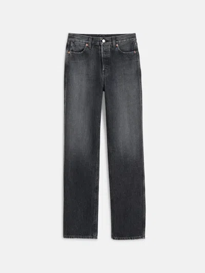 Alex Mill The Carla High Rise Straight In Zurich Black Wash
