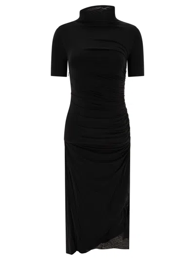 Shop Alaïa "body Conscious" Draped Dress