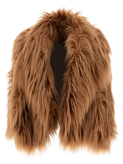 Shop Bb Couture "bacon" Faux Fur Coat