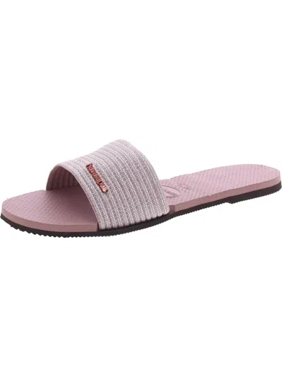 Havaianas Womens Casual Flat Slide Sandals In Multi