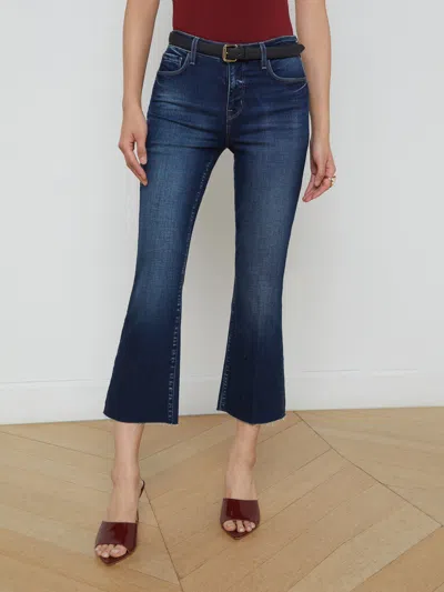 L Agence Kendra Cropped Flare Jean In Lavelle