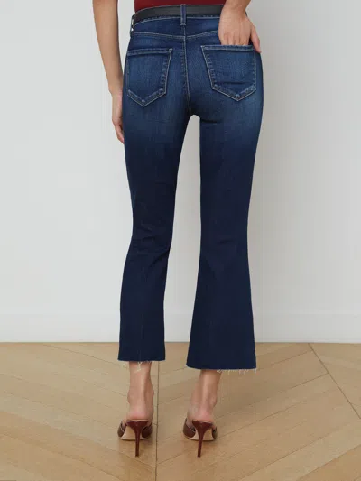 L Agence Kendra Cropped Flare Jean In Lavelle