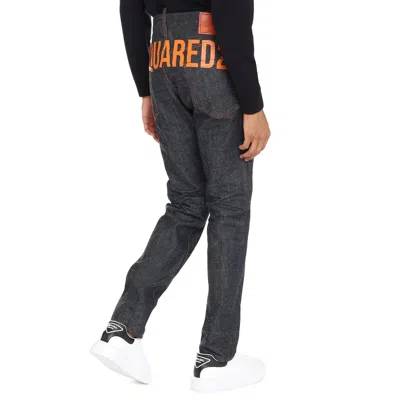 Dsquared2 Cool Guy Rear Logo Print Jeans In Black
