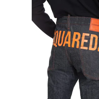 Dsquared2 Cool Guy Rear Logo Print Jeans In Black