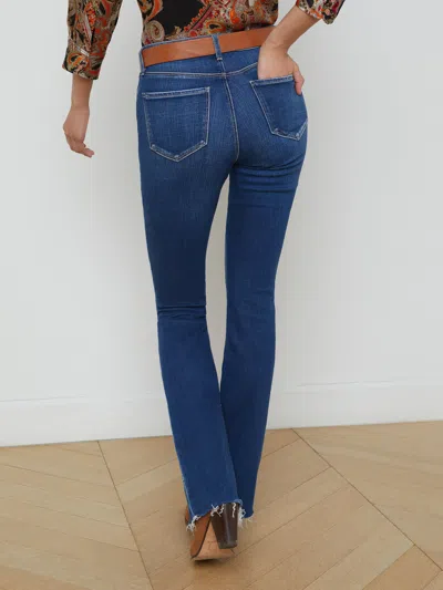 L Agence Ruth Straight-leg Jean In Blue
